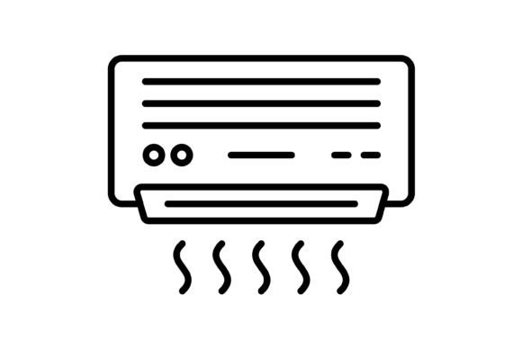 Air Conditioner Outline Icon: A Designer’s Take on This Crisp Vector Set