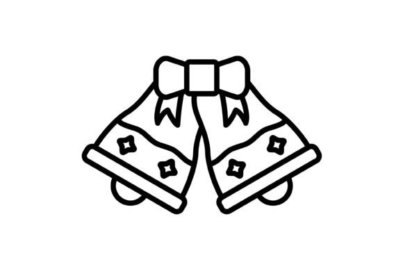 Christmas Bell Outline Icon: A Festive Design Essential