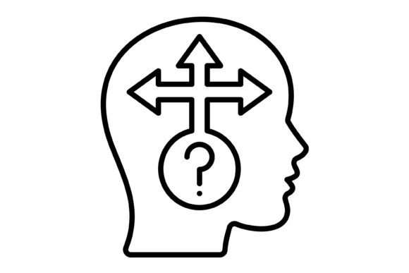 Decision Making Outline Icon: A Versatile Asset for Modern Design
