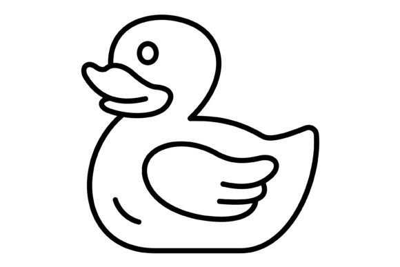 Duck Outline Icon: A Versatile Design Asset