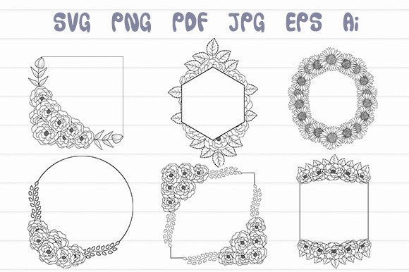 Flower Frame & Floral Wreath Svg: Elevate Your Designs