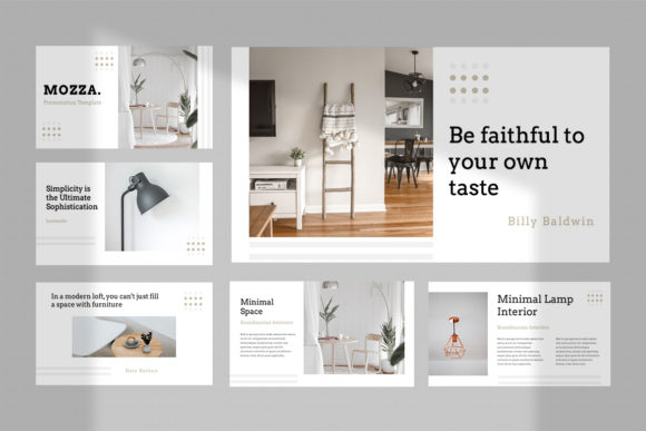 Mozza - Furniture Powerpoint Template: A Modern Design Showcase
