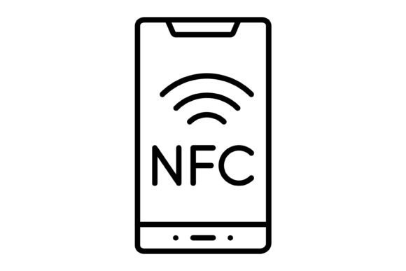 Nfc Outline Icon: A Modern Asset for Digital and Print Design