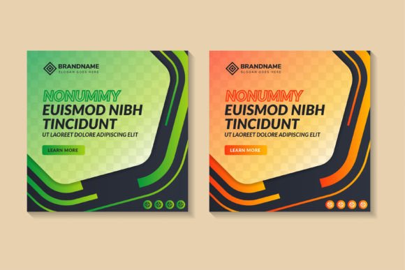 Nonummy Square Banner Hexagon: Modern Social Media Design