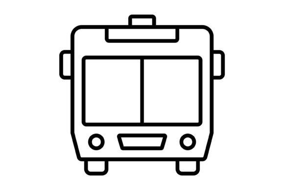 Practical Design with Public Transport Outline Icons