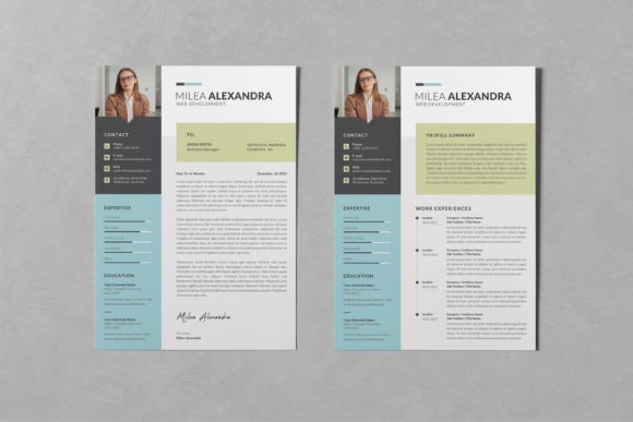 Resume/CV PSD Design Templates Vol 121: Your Career Document Toolkit