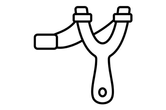 Slingshot Outline Icon: A Modern Asset for Visual Storytelling