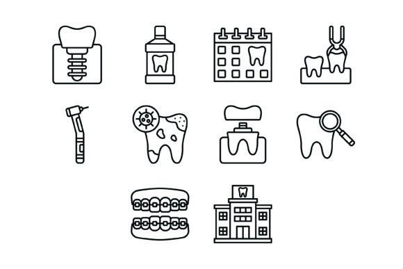 Streamline Your Dental Branding with This Icon Set