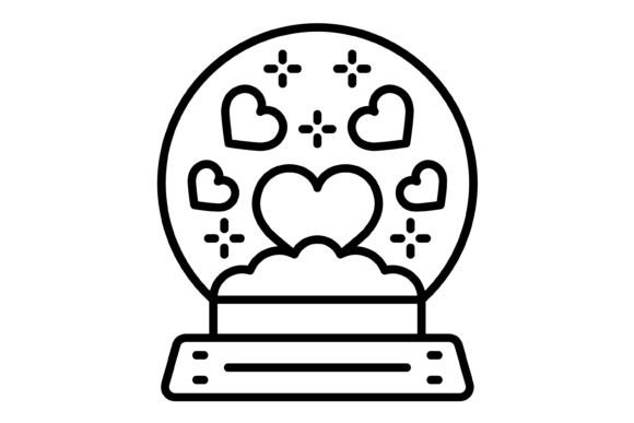 Using the Snow Globe Outline Icon in Your Projects