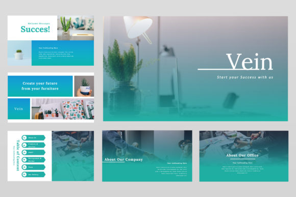 Vein Business PowerPoint Template: Professional Presentations Simplified