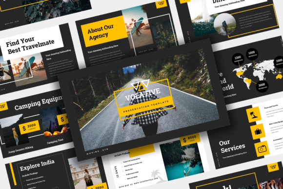 Volative - Travel Keynote Template: A Modern Portfolio Solution